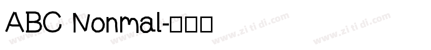ABC Nonmal字体转换
